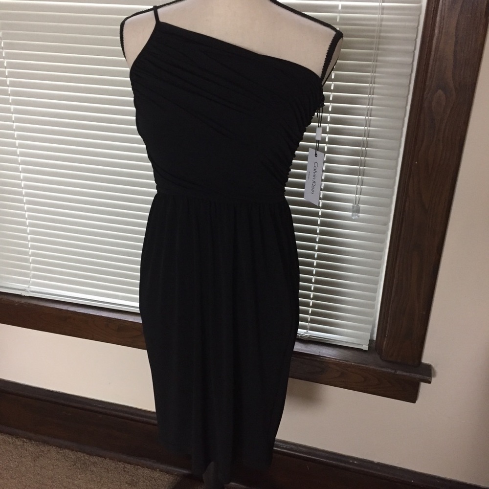 Calvin Klein Single Shoulder Party Dress